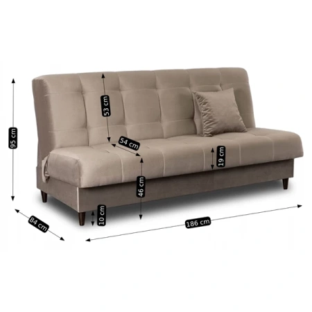 Zestaw 2x Sofa LIMA Beżowa