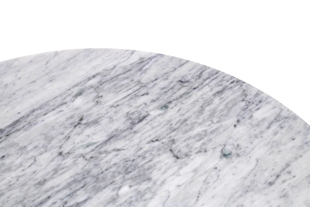 Stół TULIP MARBLE 90 CARRARA biały -      marmur, metal
