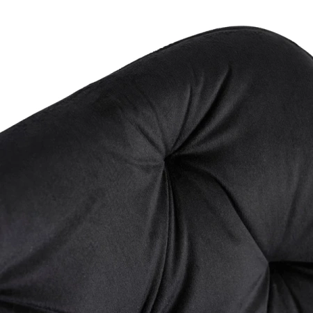 Fotel Obrotowy KONOR Czarny Welurowy