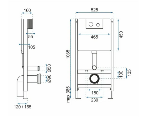 STELAŻ PODTYNKOWY WC ST