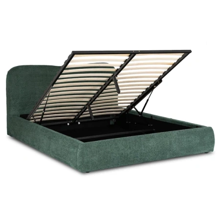 Łóżko 160x200 BRISTOL Zielone Z Pojemnikiem