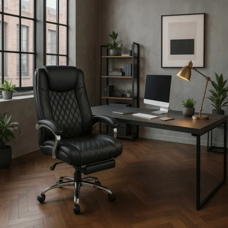 Fotel Obrotowy Masujący GIORGIO Czarny