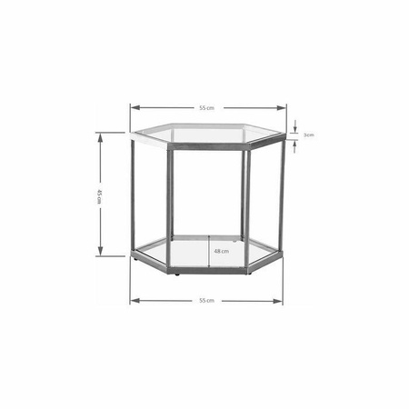 KARE stolik kawowy COMB GOLD 45 złoty
