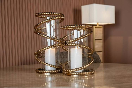 RICHMOND świecznik JADEN S szczotkowane   złoto