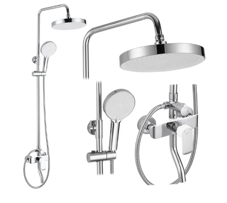 ZESTAW NATRYSKOWY MY1805-77CW BLOOM BIAŁY/CHROM