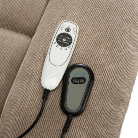 Fotel Masujący z Funkcją Wstawania FENIX Beżowy