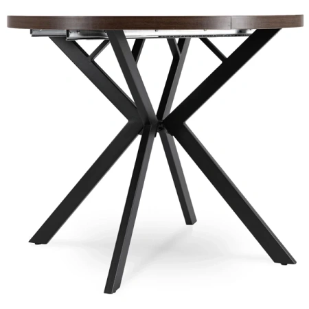 Stół LUGO 90-190 cm Orzech/Czarny