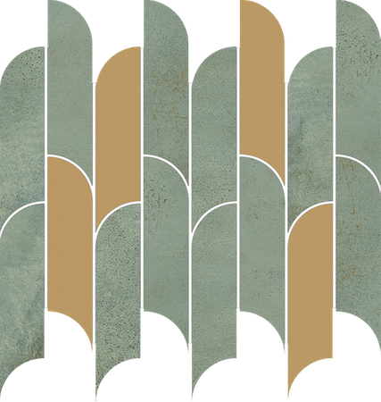 Tubądzin Tissue Green Mozaika 27,2x29,8