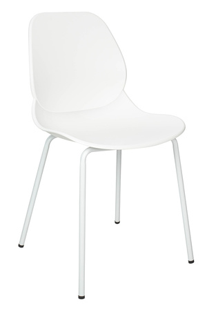 Krzesło ARIA białe - polipropylen, metal