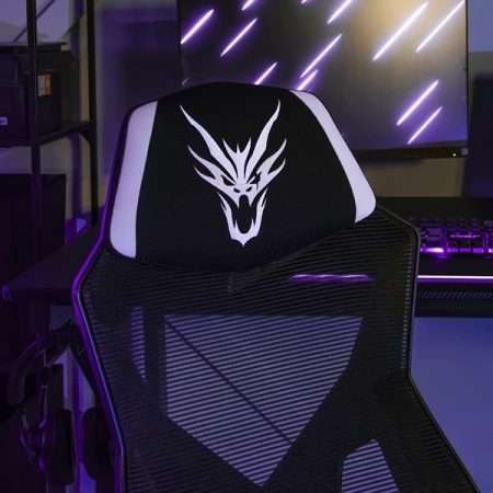 Fotel Obrotowy BING Czarny/biały