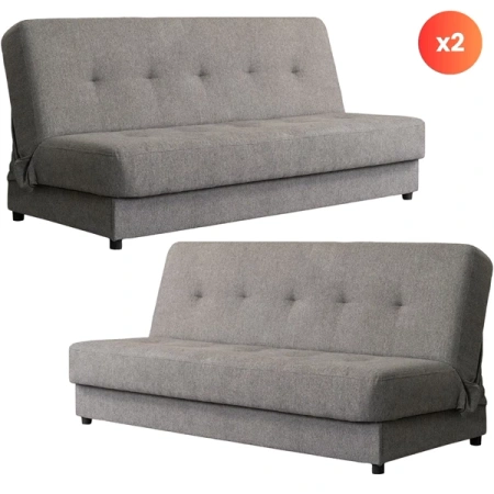 Zestaw 2x Sofa ARUBA Szara