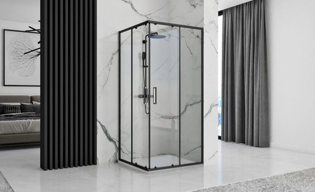 BRODZIK BAZALT WHITE 90x90 + SYFON