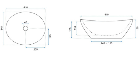 UMYWALKA SOFIA ASH MATT - NABLATOWA