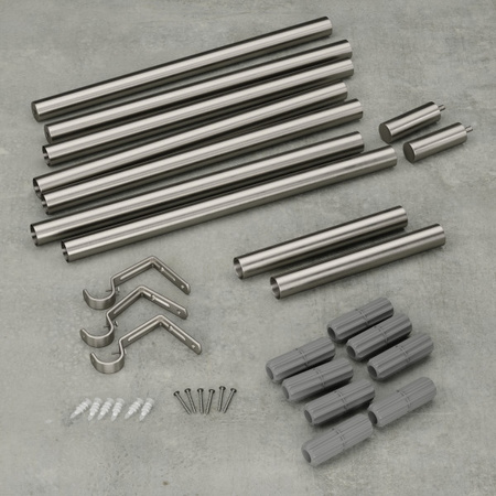 UMBRA karnisz ZEN 163 - 325 cm srebrny