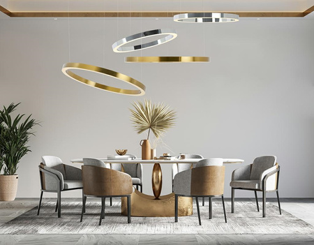 MOOSEE lampa wisząca RING 80 srebrna