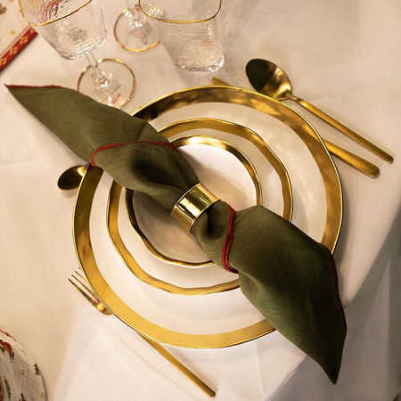 KARE miska BELL 15 cm biało-złota