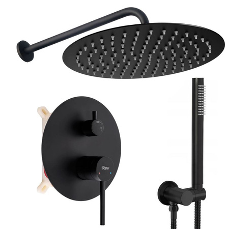 ZESTAW PODTYNKOWY JS-7029B FOSS CLIF CZARNY