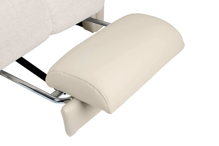 Fotel obrotowy RELAX beżowy - skóra PU,   stal