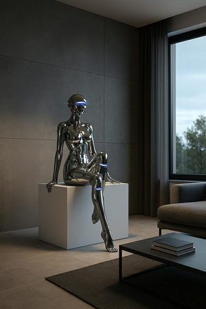 MOOSEE lampa podłogowa / rzeźba CYBER     WOMAN