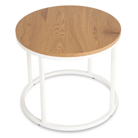 Stolik ANN Dąb/Biały