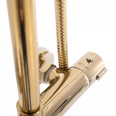 ZESTAW NATRYSKOWY BLISS ZŁOTY TERMOSTAT