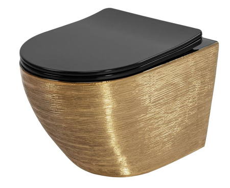 WC - CARLO MINI TORNADO BRUSH GOLD BLACK