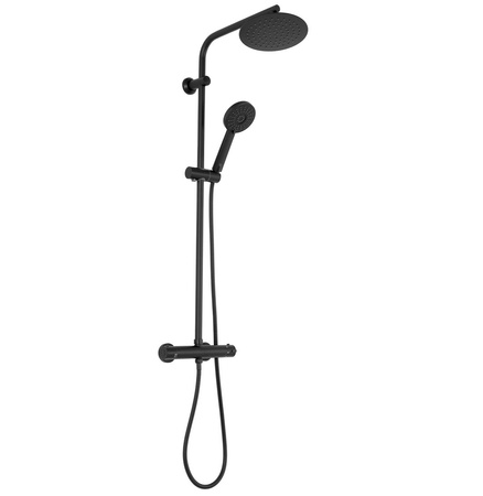 ZESTAW NATRYSKOWY BLISS CZARNY TERMOSTAT