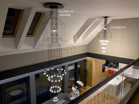 MOOSEE lampa wisząca FLUSSO 43 GRANDE     czarna