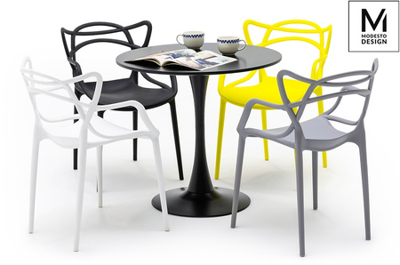 MODESTO krzesło HILO czarne-polipropylen