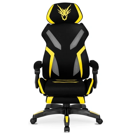 Fotel Obrotowy MAXIMO Czarny/żółty