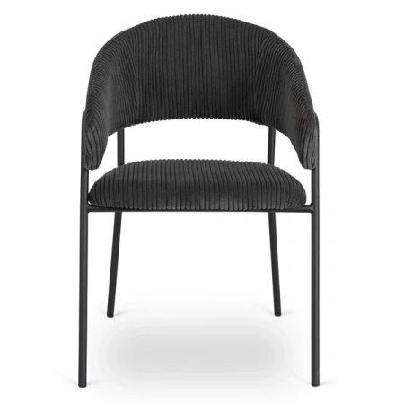 Krzesło TINKA Czarne Sztruksowe
