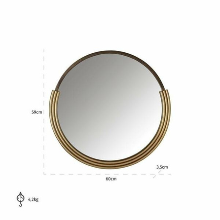 RICHMOND lustro ścienne AFTON S - szczotkowane złoto