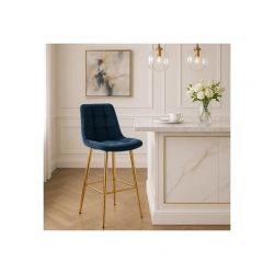 Hoker ARIEL Granatowy Welurowy