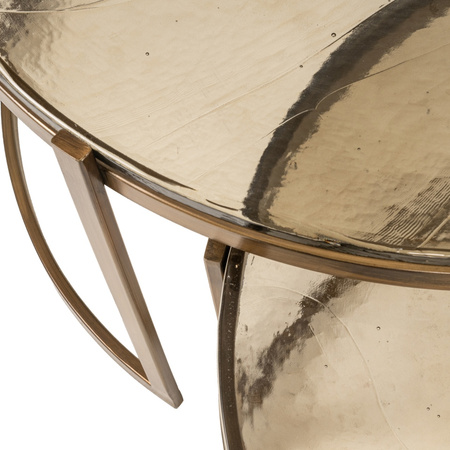 RICHMOND zestaw stolików kawowych CLEO    złoty