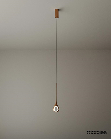 MOOSEE lampa wisząca VUELO miedziana