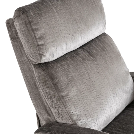 Fotel DANNY Szary Welurowy