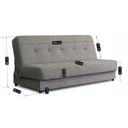 Zestaw 2x Sofa ARUBA Szara