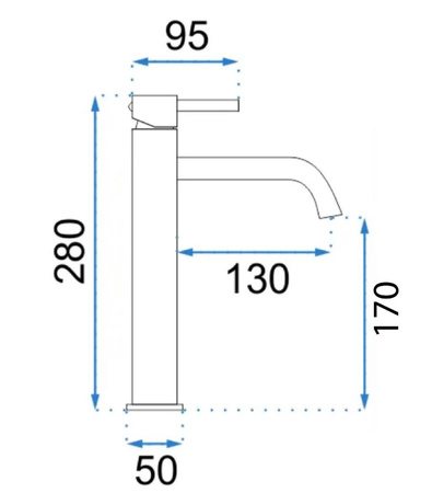 BATERIA UMYWALKOWA LUNGO TYTAN WYSOKA
