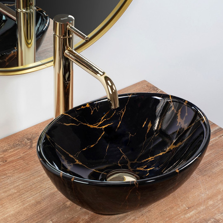 UMYWALKA SOFIA MINI MARBLE BLACK SHINY - NABLATOWA