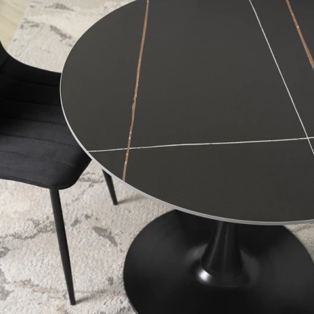 Stół SANDER 90 cm Czarny