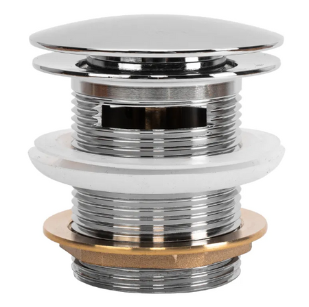 KOREK DO WANNY Z PRZELEWEM CHROM 6cm