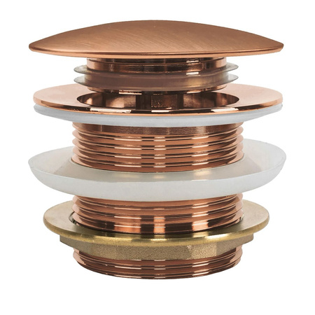 KOREK UNIWERSALNY DO WANNY MIEDŹ SZCZOTKOWANA