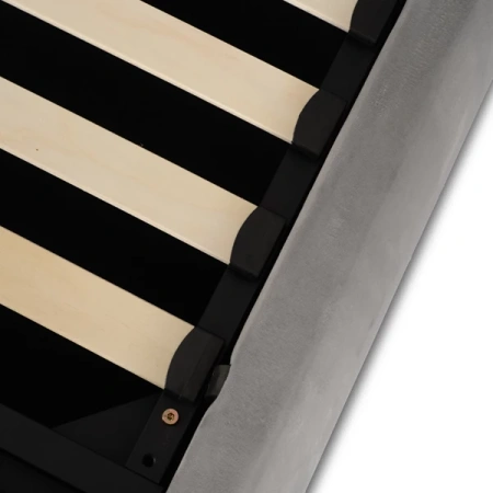 Łóżko 180x200 BRISTOL Szare Z Pojemnikiem