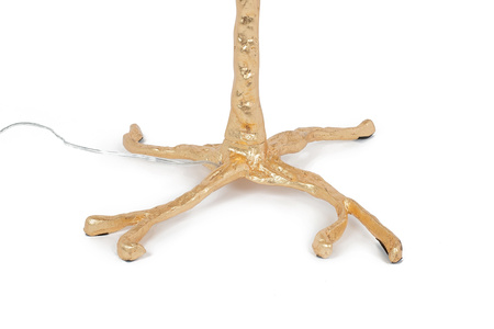 MOOSEE lampa podłogowa TIFFANY 175 biała  mosiądz / naturalne pióra