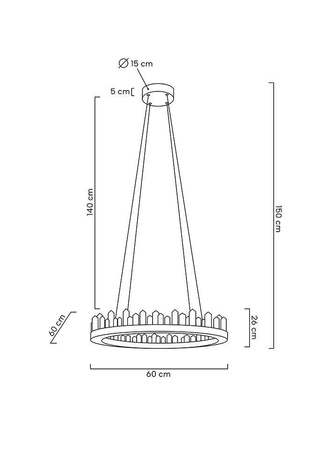 MOOSEE lampa wisząca NENUFAR złota