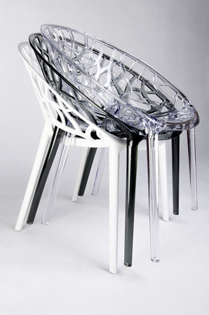 Krzesło KORAL transparentne  - poliwęglan