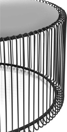 KARE zestaw stolików kawowych WIRE czarny