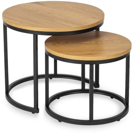 Zestaw Stolików DELIA Dąb Złoty