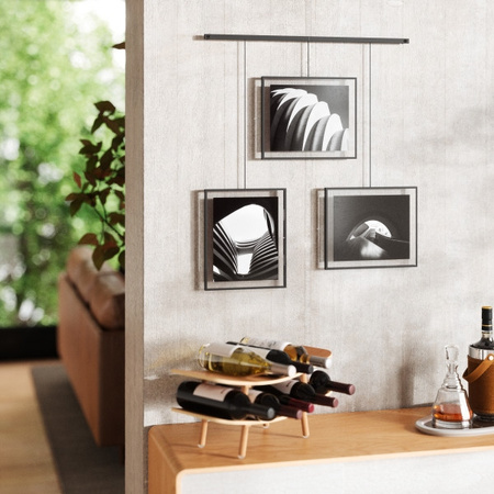 UMBRA zestaw 3 ramek do zdjęć EXHIBIT     8-10 cm czarny