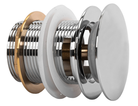 KOREK DO WANNY Z PRZELEWEM CHROM 6cm